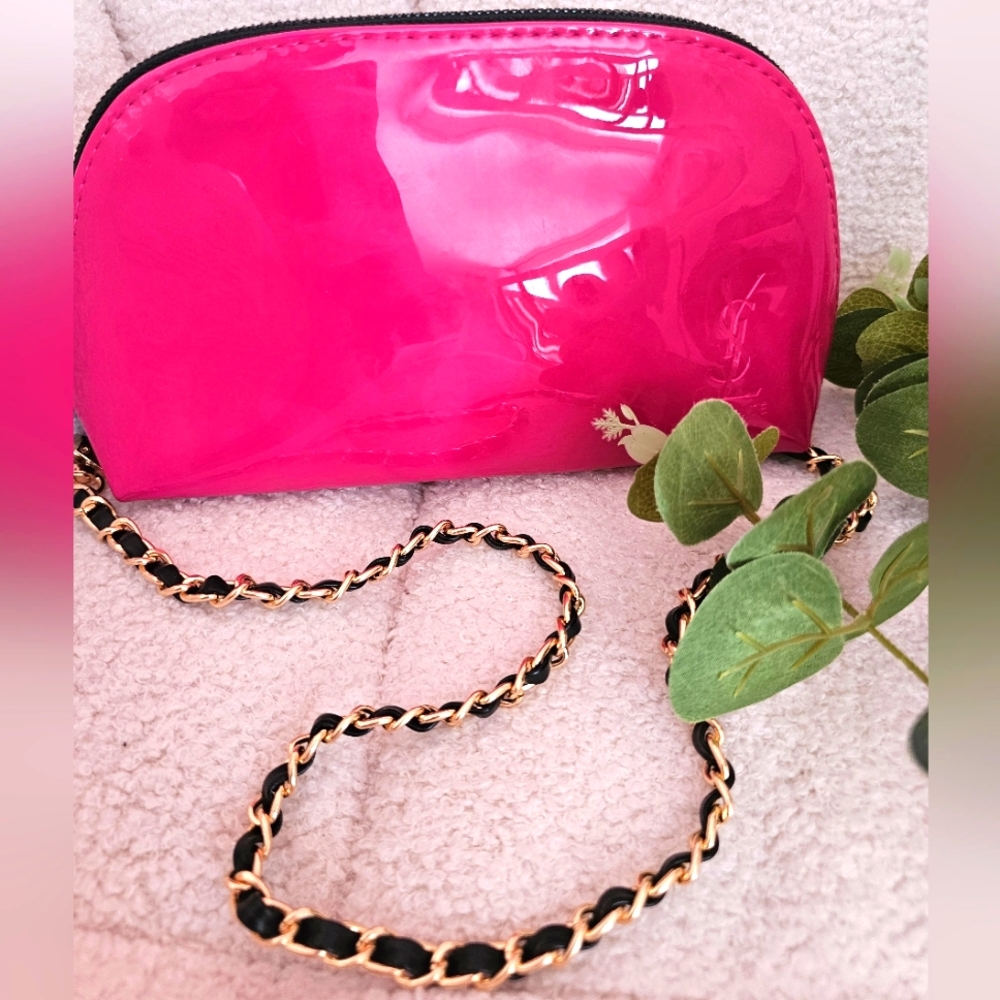 Ysl Hot Pink Pouch 🔥 + Strap 💯